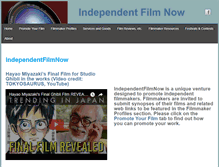 Tablet Screenshot of independentfilmnow.com